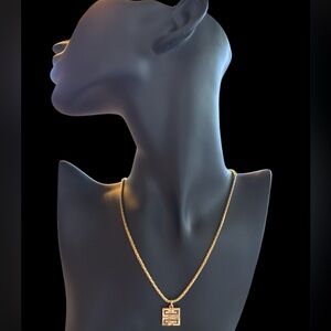 Givenchy Elegant Gold Pendant Necklace